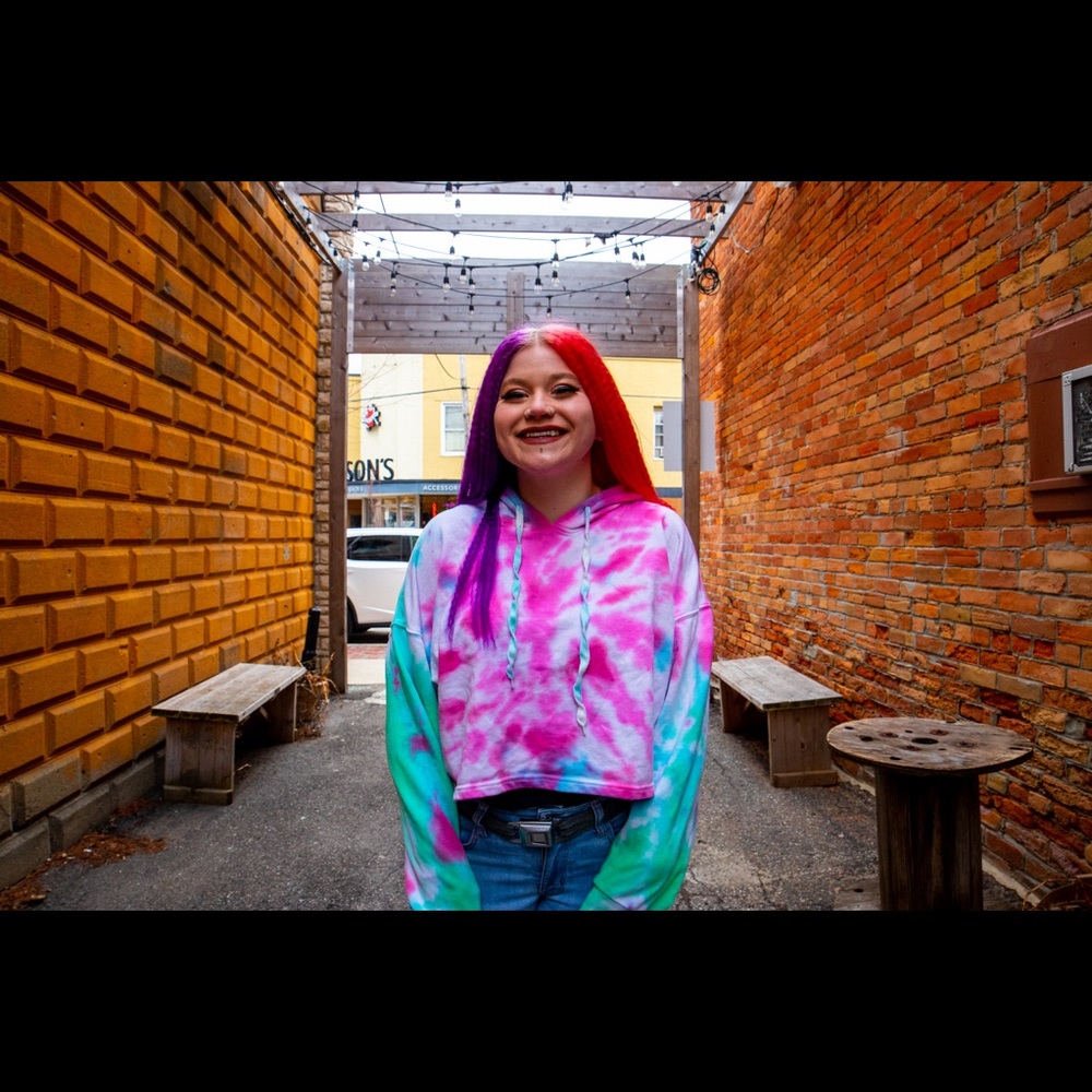 COPY - Tie Dye PSK Collective Crop Hoodie